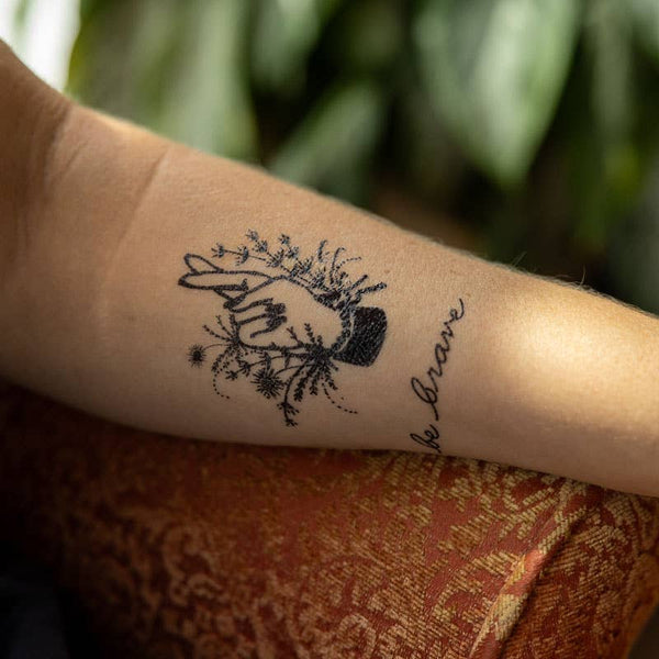 Fingers Crossed Temporary Tattoo