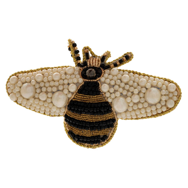 Pearl Bumblebee Beaded Ornament
