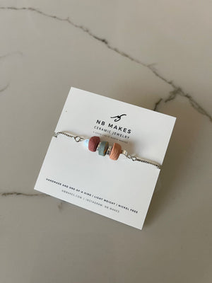 White Gold Ceramic Bracelet - 1