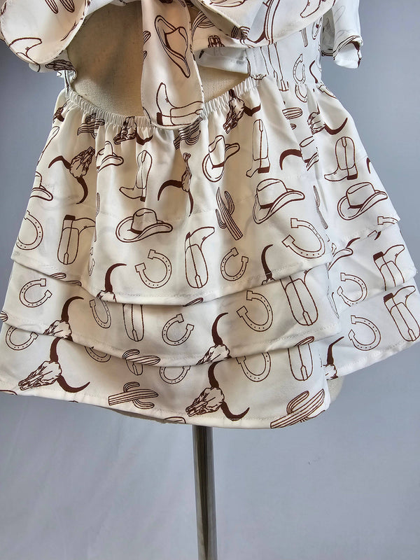 Southern Belle Back Tie Blouse