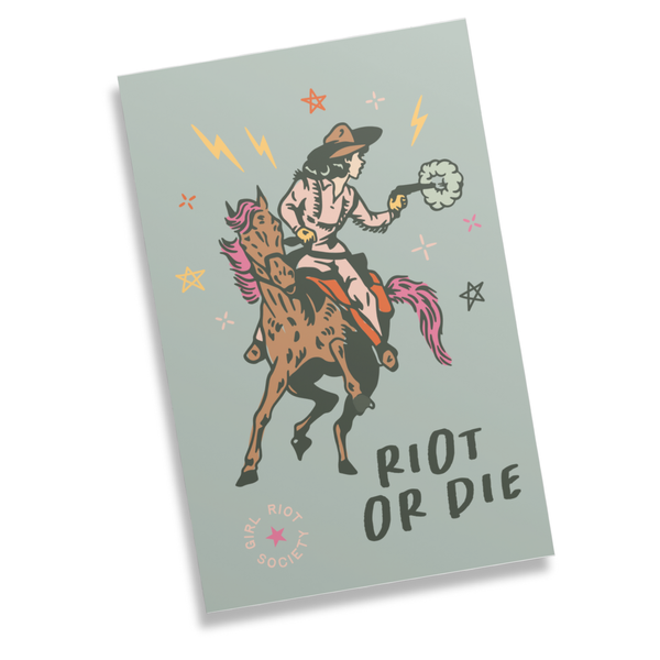 Riot or Die Postcard