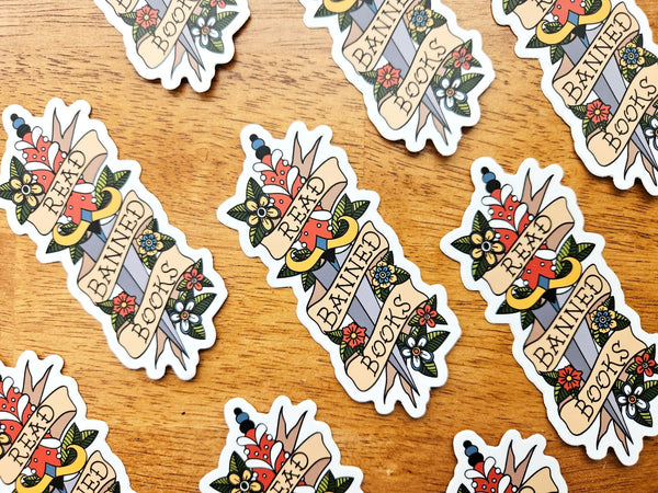 Read Banned Books Sticker - 2