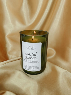 Coastal Garden Wine Bottle Soy Candle - 1