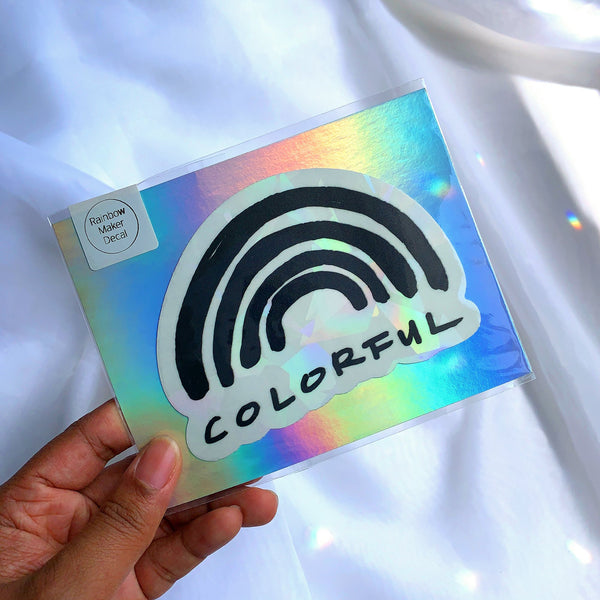 Colorful Rainbow Suncatcher Decal Sticker - 2