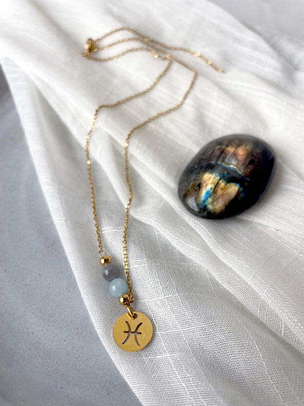 Zodiac Necklace Pisces - 1