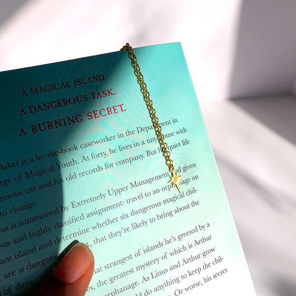 Blue Iridescent Celestial Lasercut Acrylic Bookmark - 5