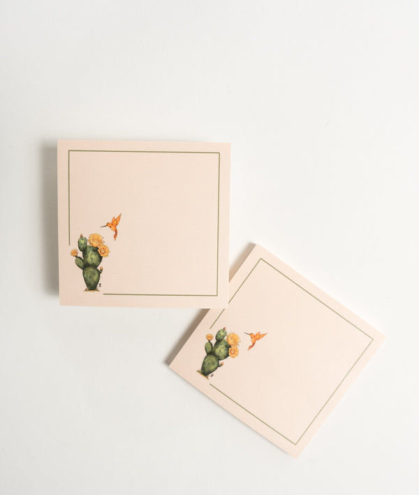 Cactus and Hummingbird Sticky Notes - 2