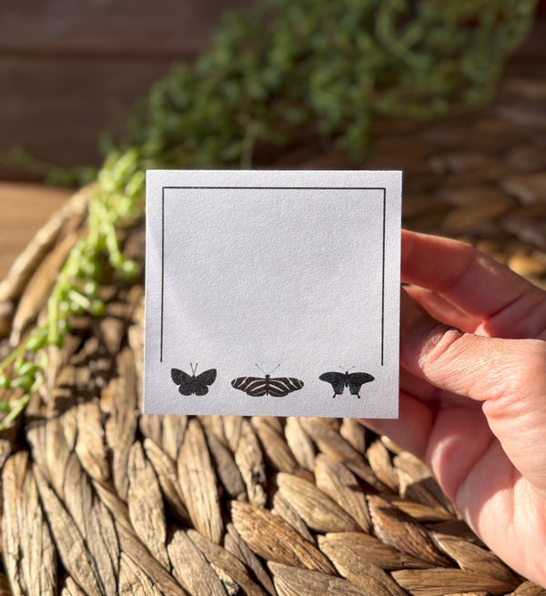 Black Butterflies Sticky Notes - 2