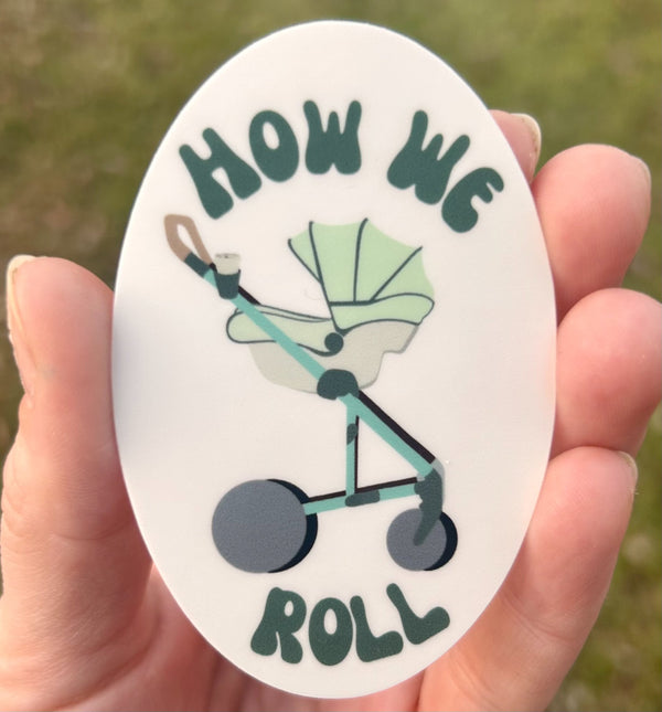 How We Roll Stroller Sticker - 2