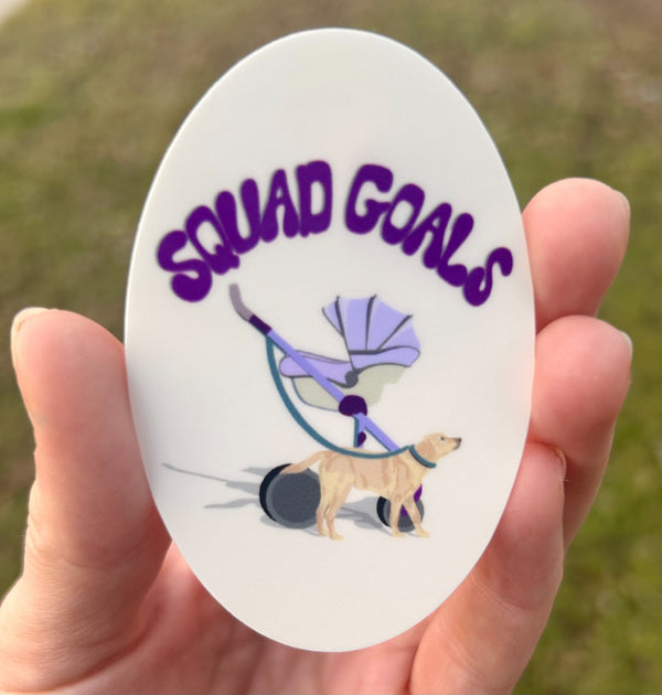 Squad Goals Dog and Stroller Sticker - 2