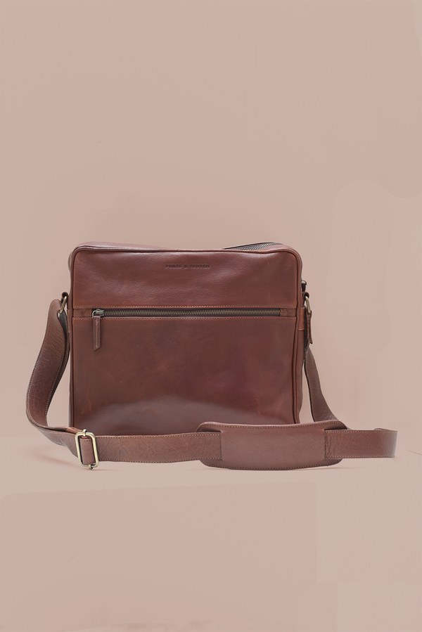 Leather Laptop Satchel - 9