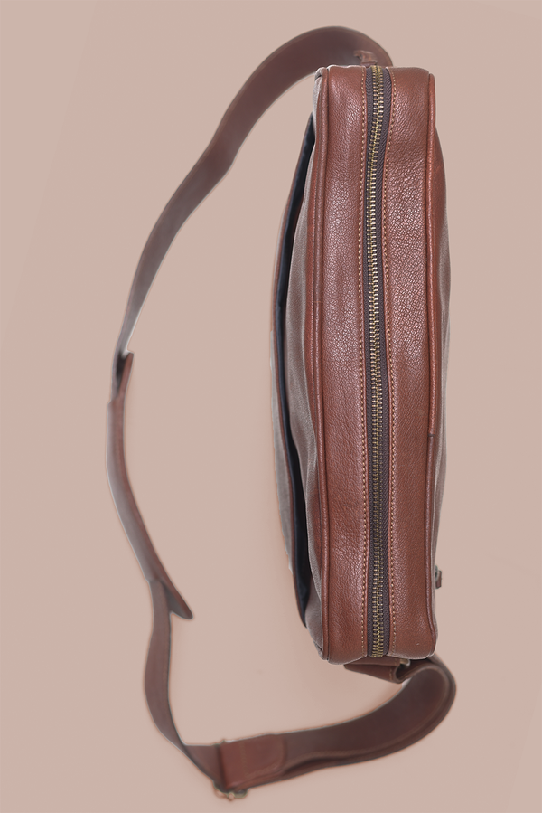 Leather Laptop Satchel - 11