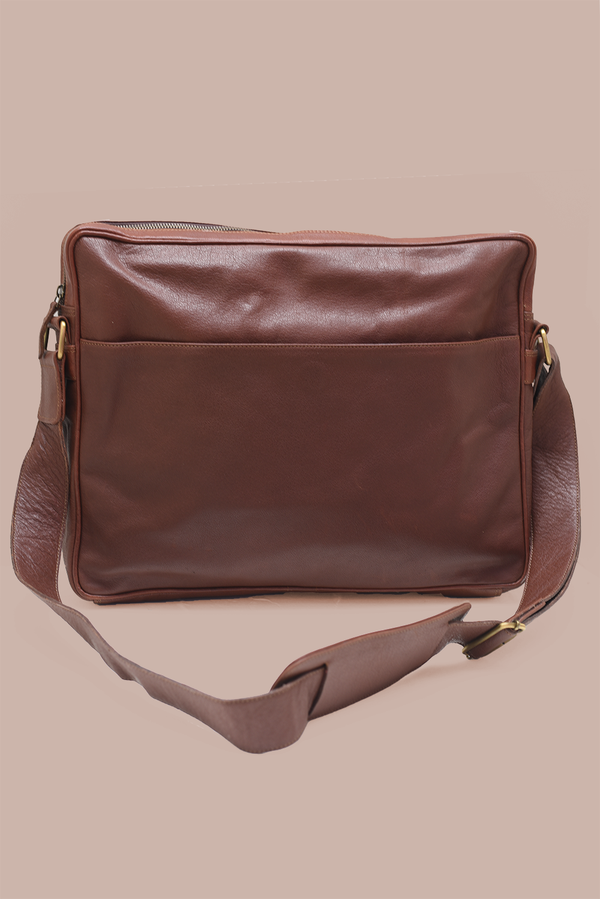 Leather Laptop Satchel - 12