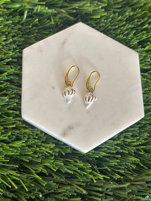 Conch Ceramic Earrings - 1