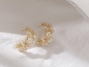 Shell Flower Hoops - 2