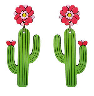 Saguaro Cactus Earrings - 1