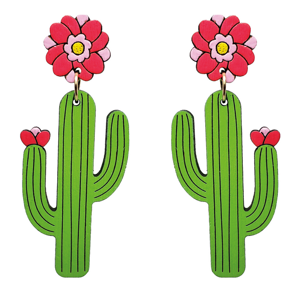 Saguaro Cactus Earrings - 1