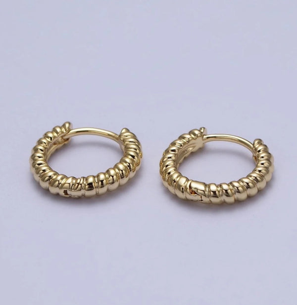 Croissant Huggie Hoops - 1