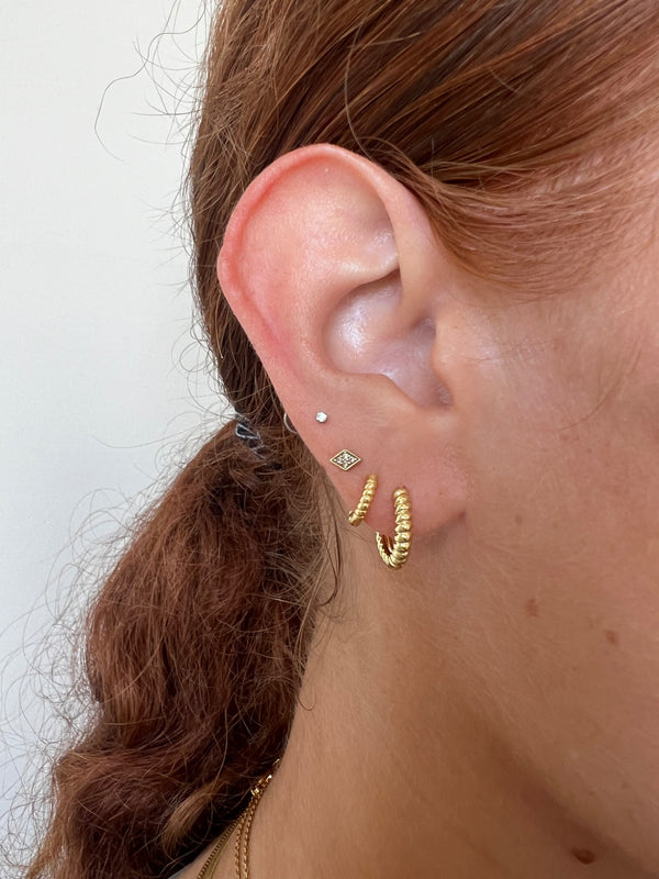 Croissant Huggie Hoops - 4
