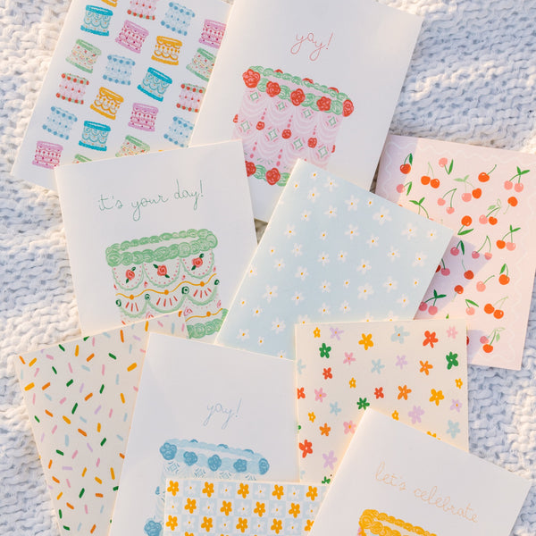 Vintage Cakes Greeting Card - 4