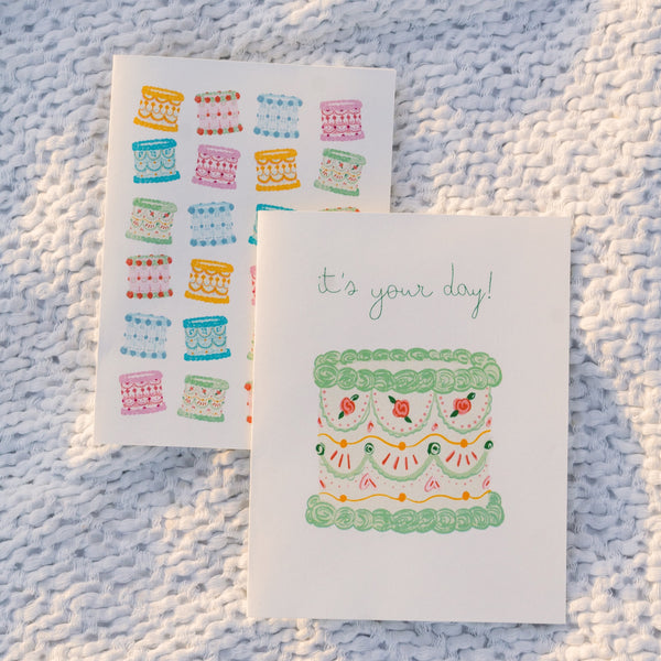 Vintage Cakes Greeting Card - 3