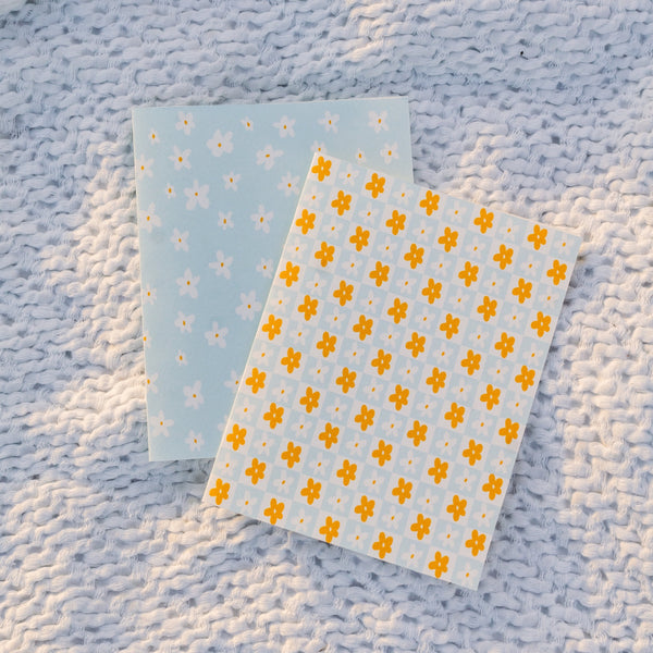 Daisies in Bloom! Blue Greeting Card - 5