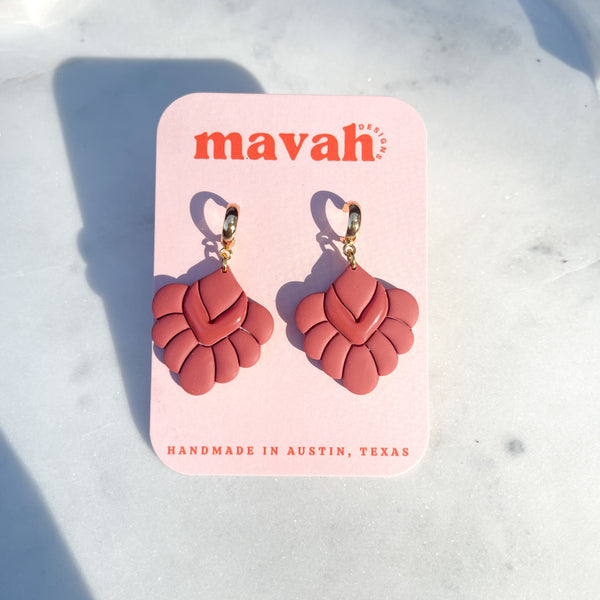 Embossed Diamond Boho Spring Earrings - 5