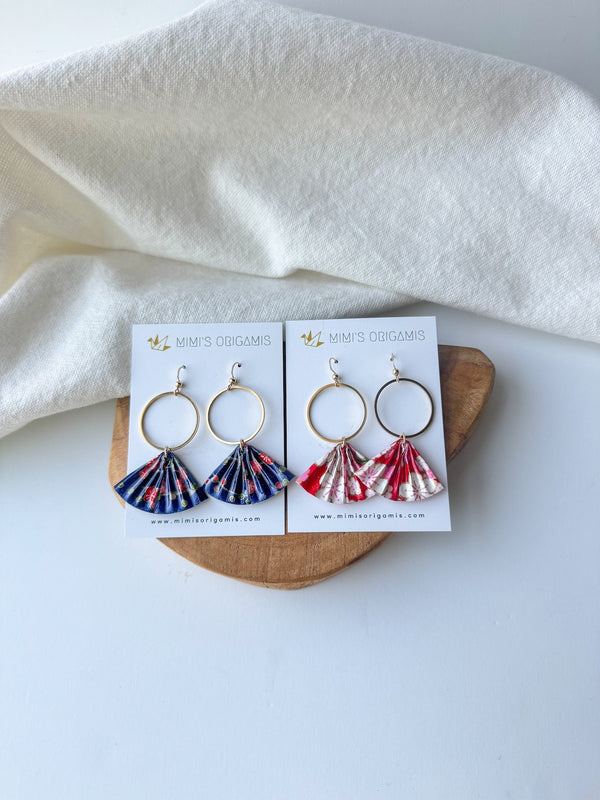 Origami Fan Earrings