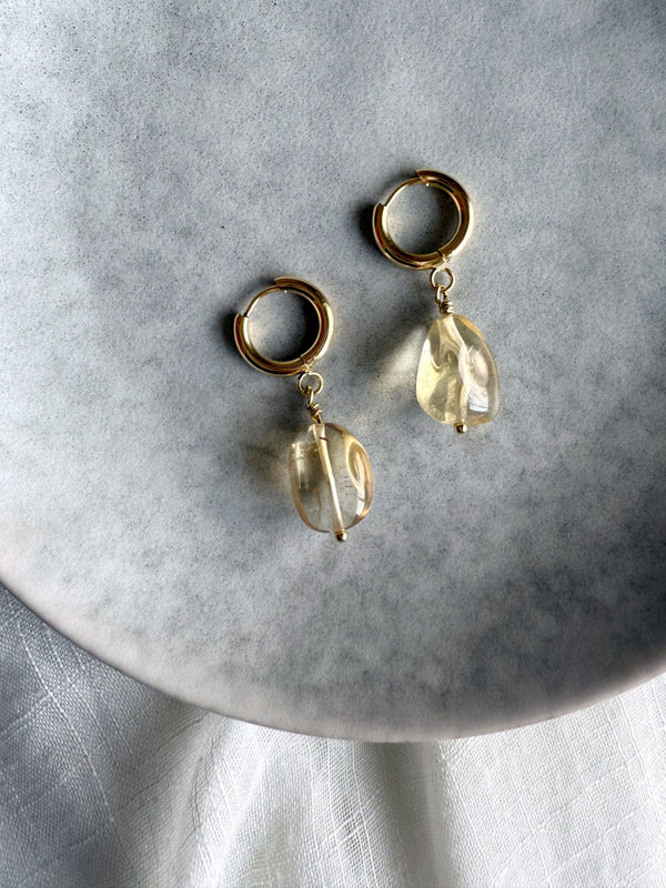 Golden Glow Hoop Earrings