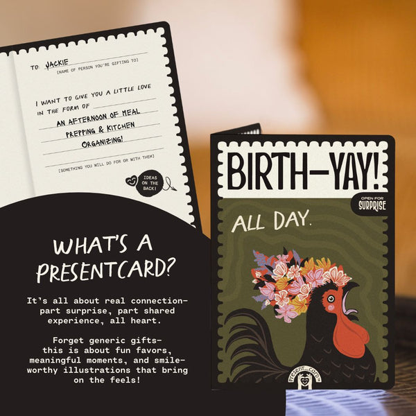 PresentCard™ Birth-Yay! All Day Crazy Rooster Birthday Card