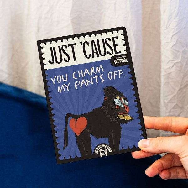 PresentCard™ Just 'Cause You Charm My Pants Off Anniversary Card