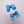 Load image into Gallery viewer, Blue Mini Bows with Pearl Embroidery - Set of 2
