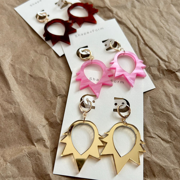 Acrylic Spike Earrings