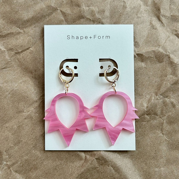 Acrylic Spike Earrings