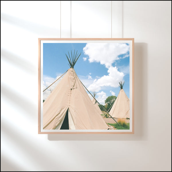 Tipis in Marfa Print