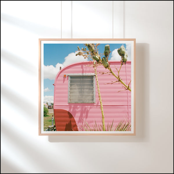 Pink Airstream in Marfa Print