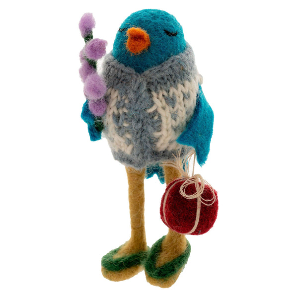 Shopping Leggy Bird Ornament