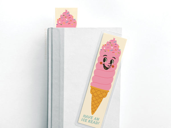 Have An Ice Read Ice Cream Laminated Bookmark