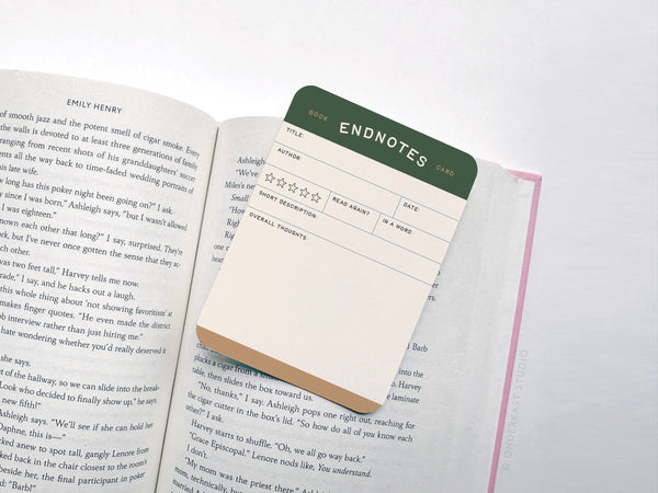 Endnotes Book Review Card Set