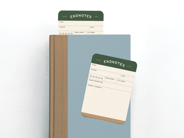 Endnotes Book Review Card Set