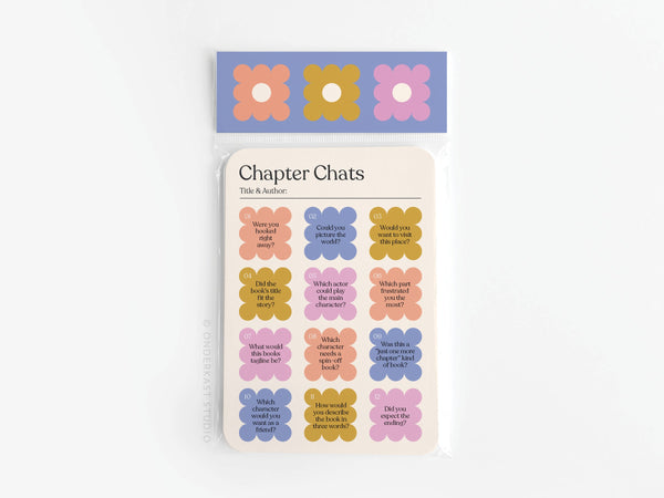 Chapter Chats Book Review Card Set
