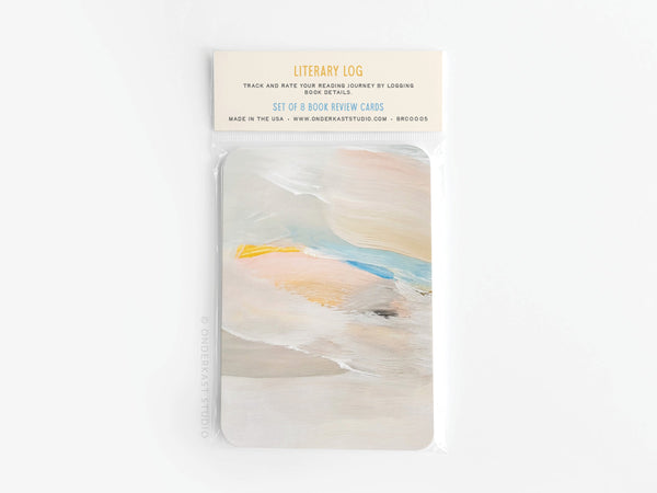 Literary Log Book Review Card Set