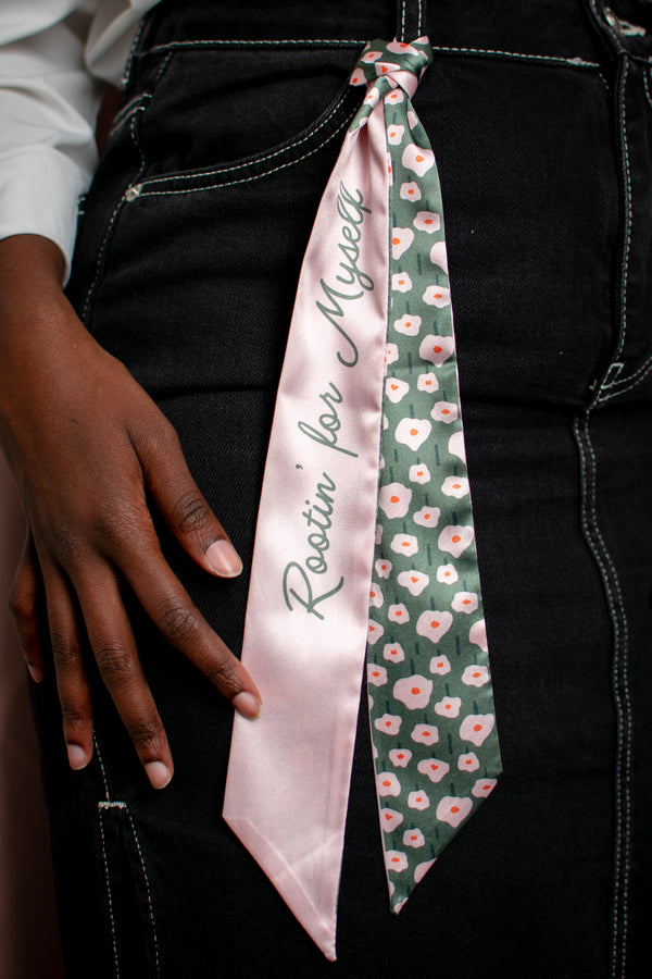 Rootin' for Myself Floral Skinny Scarf