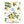 Load image into Gallery viewer, The Many Thanks Lemon Pattern Greeting Card by Onderkast Studio features illustrated lemon branches, green leaves, small flowers, and “Many thanks” in blue cursive on a white background with blue decorative marks.
