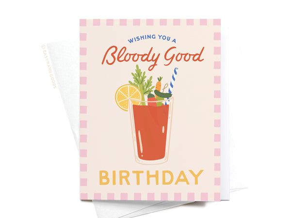 Wishing You a Bloody Good Birthday Greeting Card - RS