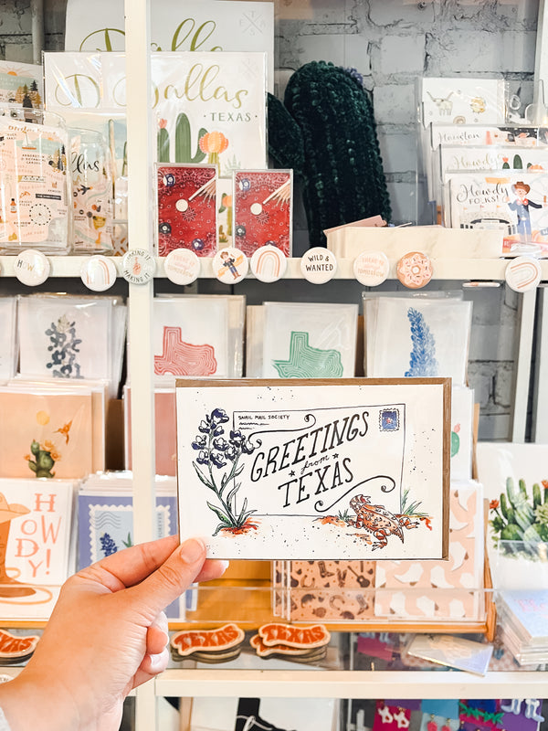 Greetings From Texas Greeting Card