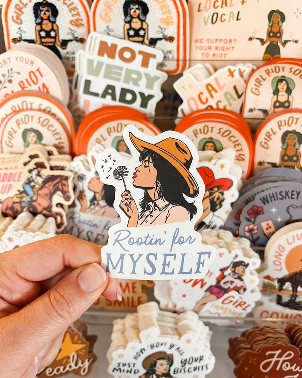 Rootin' for Myself Die Cut Sticker