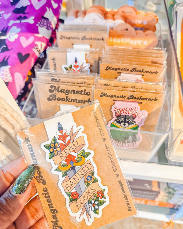 Read Banned Books Magnetic Bookmark