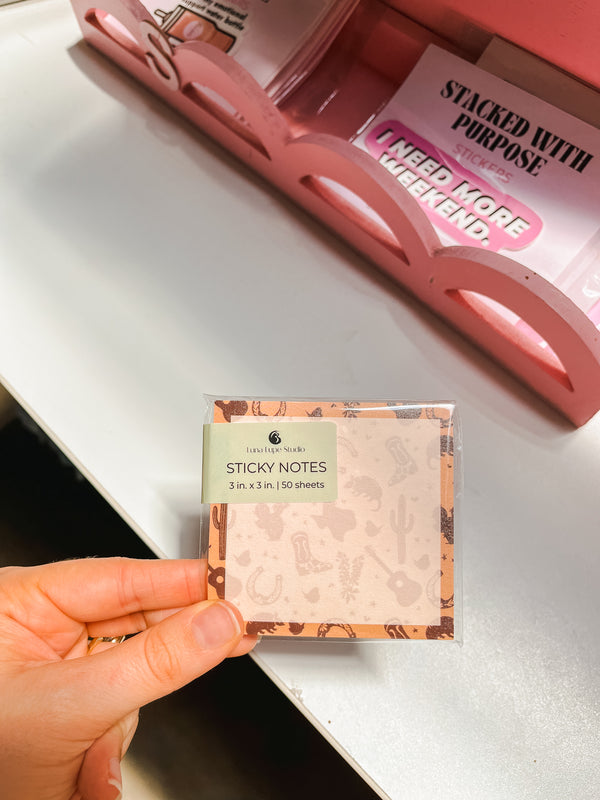 Texas Pattern Sticky Notes