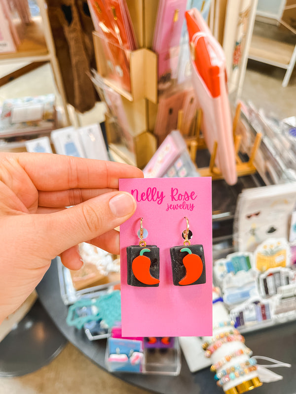Spicy Book Earrings